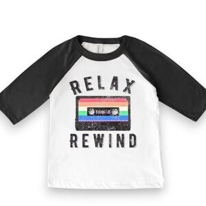 Best Day Ever Kids Relax Rewind Raglan Tee Size 2T